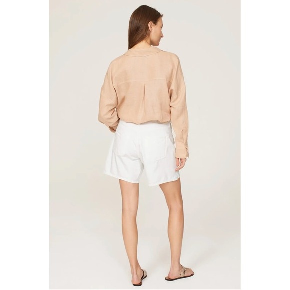Citizens of Humanity Marlow Vintage Shorts White Denim Button Fly Women's Sz 26 - Picture 3 of 12